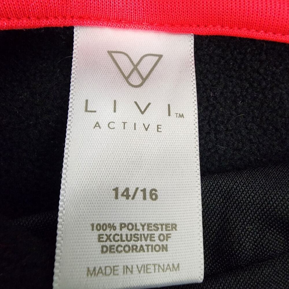 Livi Active Womens Sweatshirt Black Fleece Hooded Pullover Pockets Thumbholes 14 - Picture 8 of 10